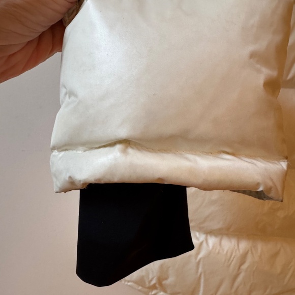 SOS Scandinavian Down Filled White and Black Puffer Coat Sz 48EU - Picture 10 of 14